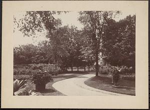 View from southwest corner of Willowbrook House looking west to residence of E.H. Bridgman