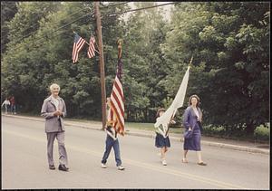 Pepperell Selectmen Joe Czarnionka and Carol Case, Fourth of July parade