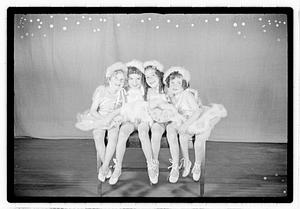 Girl ballet dancers in costume