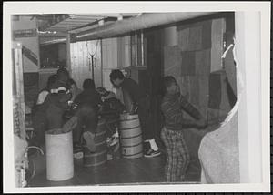 Children playing and in the basement at CCAC