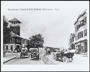 Villages of Newton, MA. Nonantum. Watertown St. Fire station