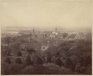 View from State House looking south, 1858