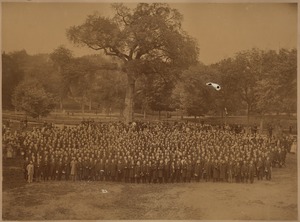 Gathering of Methodist preachers under the historic elm tree - Boston Common - 1872