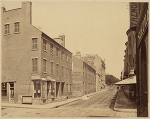 Tremont St. before widening. 1869. Looking north from Eliot St.