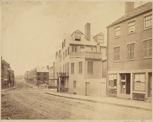 Tremont St. before widening. Looking south from Warrenton St., 1869
