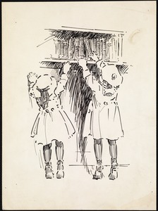 Two little readers, West End Branch