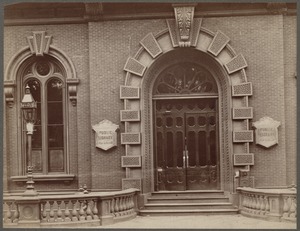Old Boston Public Library, Boylston Street. Main entrance