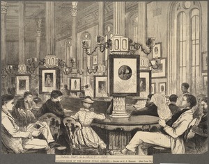 Reading-room of the Boston Public Library