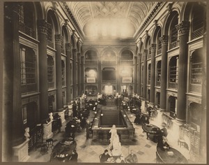 Bates Hall in the old Boston Public Library on Boylston Street, built 1858