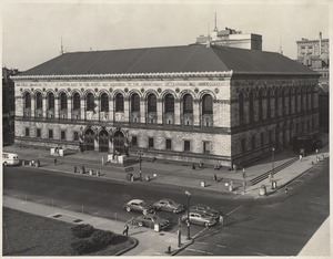 Boston Public Library, present Central Library building