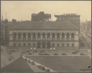 Boston Public Library from Trinity Church