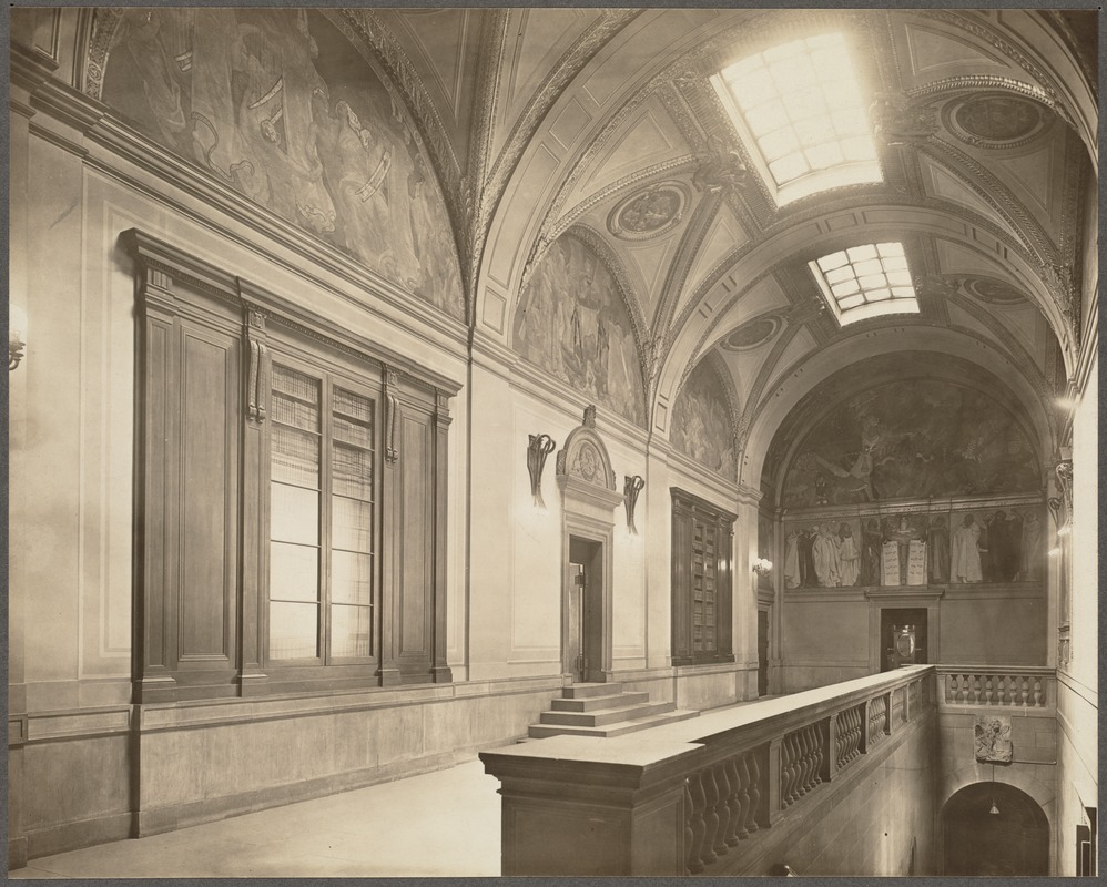 Boston Public Library. Sargent Hall from the south