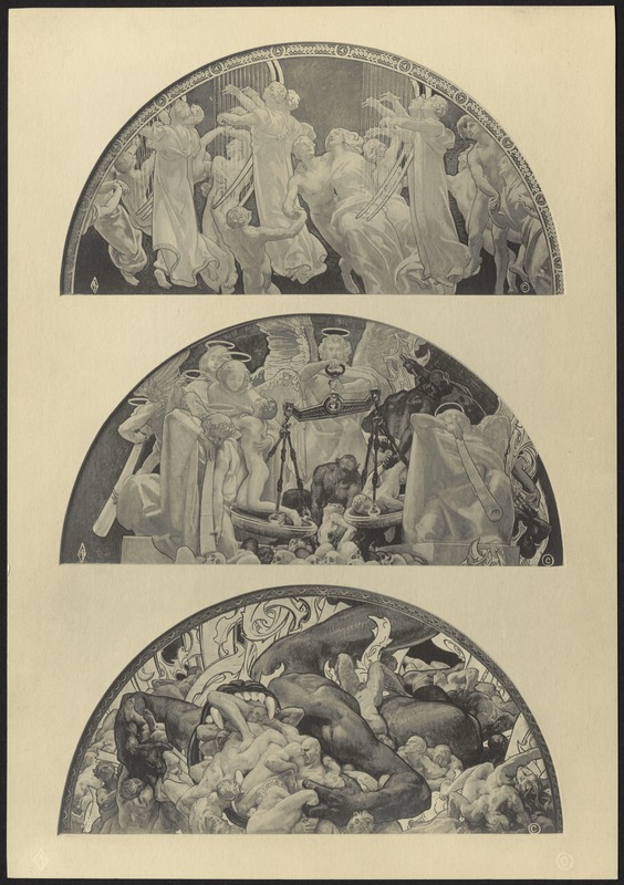 Illustrations Of The Sargent Murals Digital Commonwealth   Image Access 800 