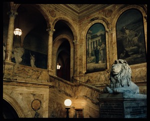 Grand staircase, Boston Public Library