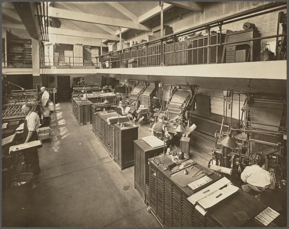 Boston Public Library, Copley Sq. Printing department