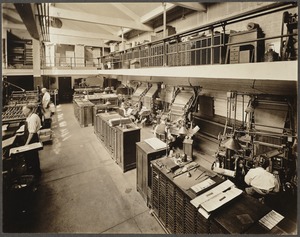 Boston Public Library, Copley Square. Printing department