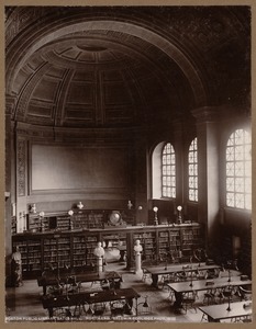 Boston Public Library. Bates Hall. North end