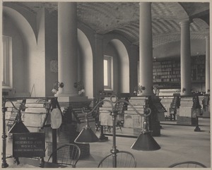 Boston Public Library, Copley Square. Newspaper room