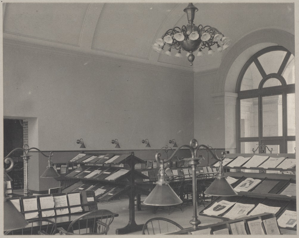 Boston Public Library, Copley Square. Periodical room - Digital ...