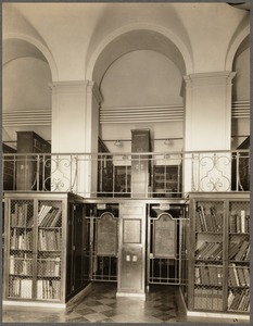 Boston Public Library. Copley Square. North gallery. 20th regiment memorial doors