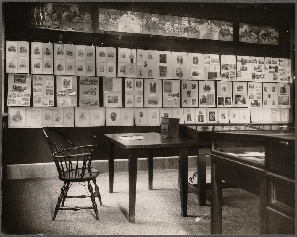 Boston Public Library, Copley Square. Fine arts exhibition room. Dickens Digital Commonwealth