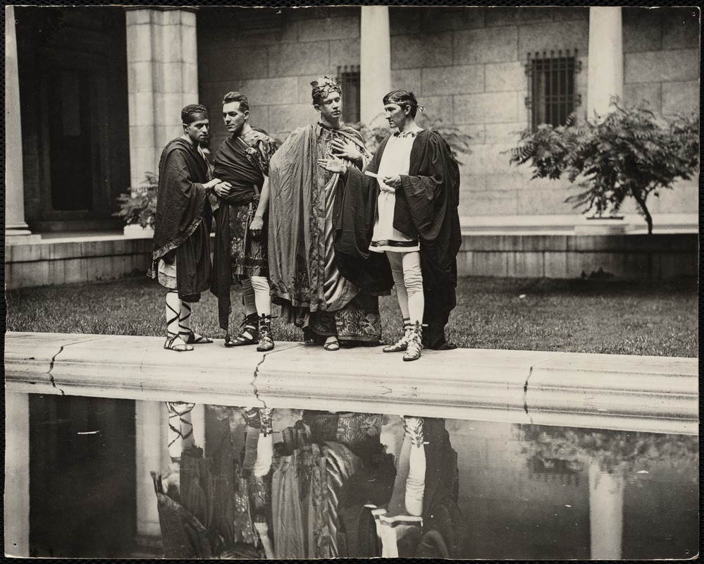 Actors in Julius Caesar at Boston Public Library