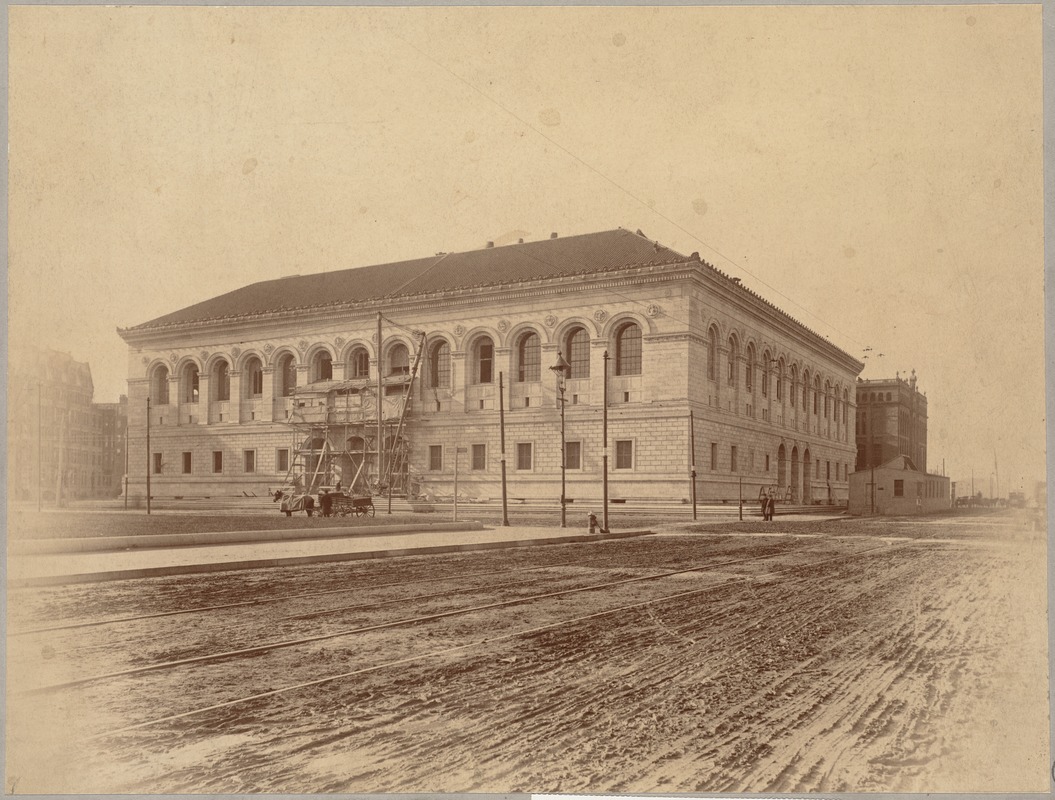 Boston Public Library. Copley Square. Facade