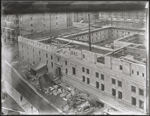 View from S. S. Pierce building of BPL construction