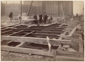 Boston Public Library. Copley Square. Foundations. Messrs. Jenny, Gale and Benton, Superintenders of Iron Construction