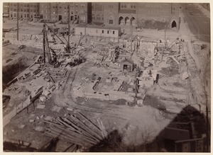 Boston Public Library, Copley Sq. Foundations from S. S. Pierce's store