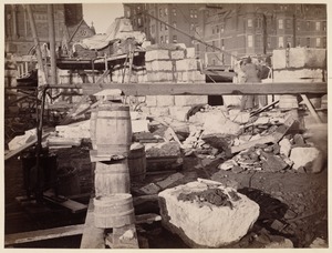 Boston Public Library, McKim building's foundation, view from cellar