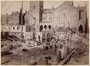 Boston Public Library, McKim building's foundation