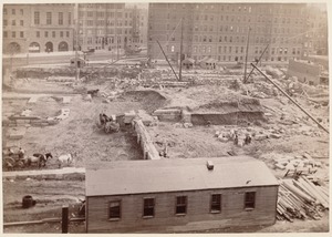 Boston Public Library, Copley Square. Excavation