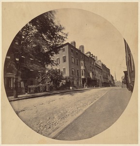 Mt. Vernon St. above Louisburg Square, showing residence of C. F. Adams