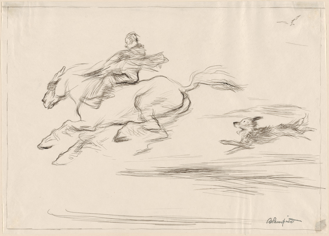 Design for "The galloping horse"