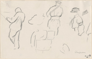 Figure sketches at Calais. Les Sables d'Olonne