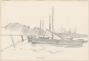 Boats in harbor. Les Sables d'Olonne