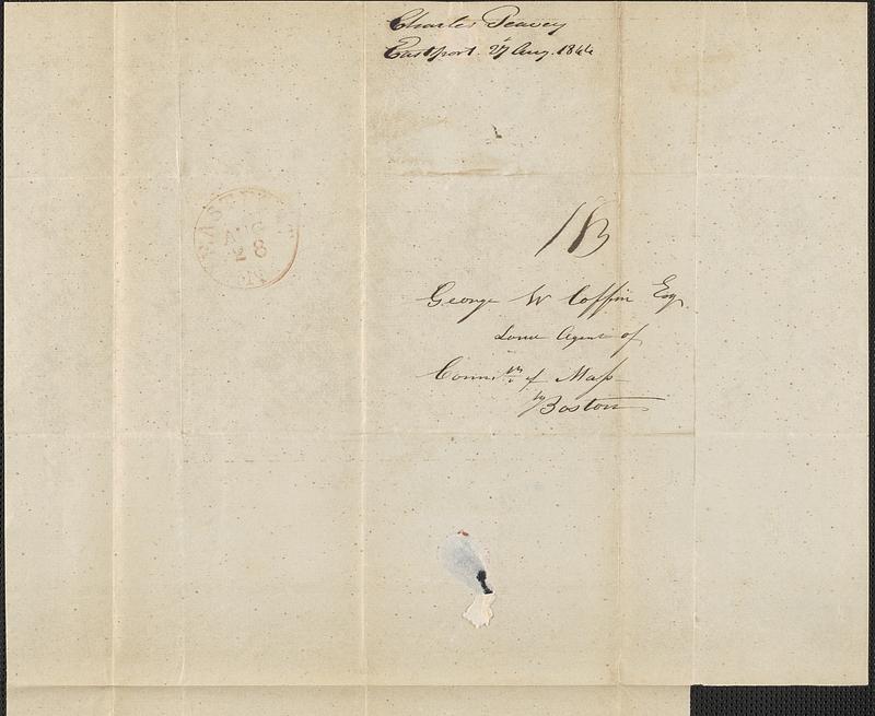 Charles Peavey to George Coffin, 27 August 1844 - Digital Commonwealth