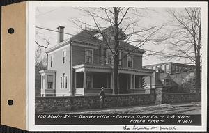 100 Main Street, house, Boston Duck Co., Bondsville, Palmer, Mass., Feb. 8, 1940