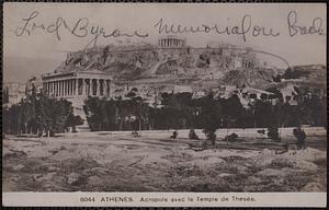 Athenes. Acropole avec le Temple de Thesée