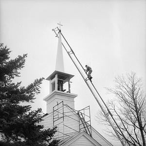 New steeple for Padanaram Church, South Dartmouth
