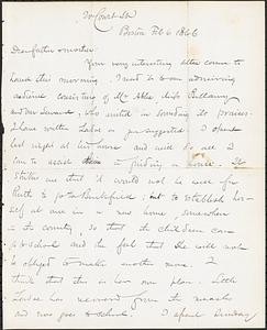 Letter from John D. Long to Zadoc Long and Julia D. Long, February 6, 1866