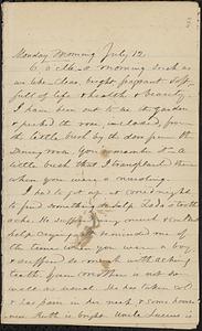 Letter from Zadoc Long to John D. Long, July 12, 1869