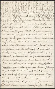 Letter from Zadoc Long to John D. Long, March 19, 1867