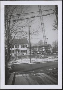 Construction of the new Sharon Cooperative Bank building