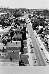 View down Broadway from Broadway Glen