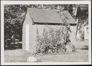 Brick shed or outhouse