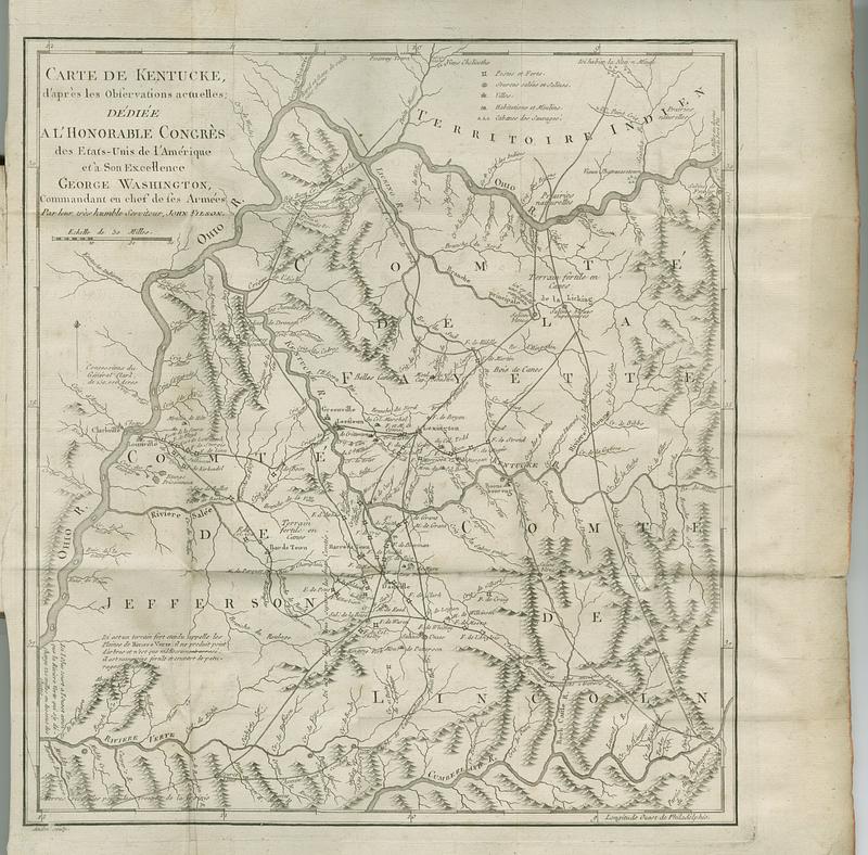 Carte de Kentucke, d'apres les observations actuelles