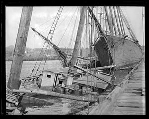 A collection of abandoned or wrecked ships including Horace [illegible]