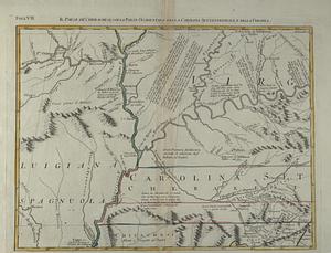 Il paese de' Cherachese, con la parte occidentale della Carolina Settentrionale, e della Virginia